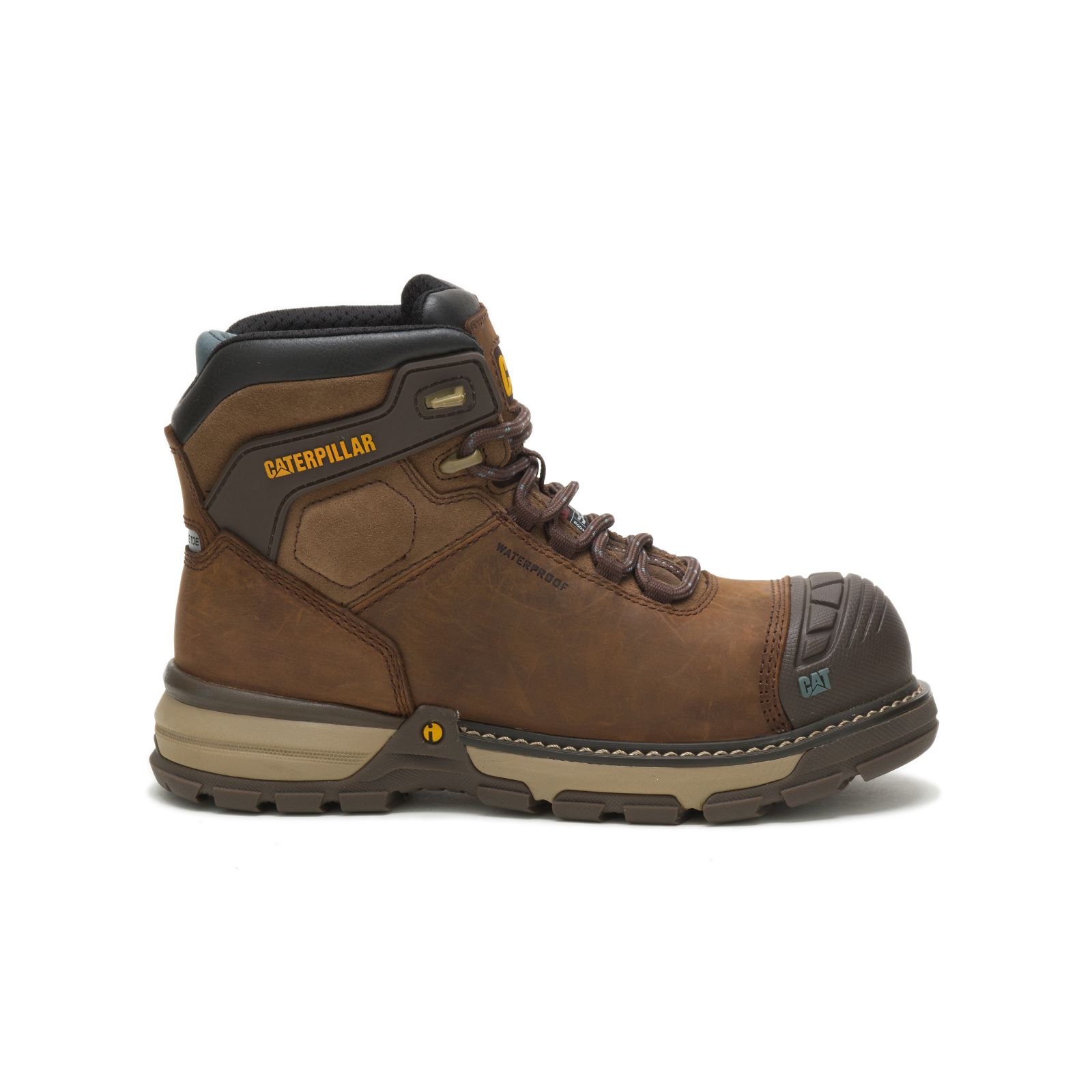 Caterpillar Excavator Superlite Waterproof Thinsulate™ Nano Toe Philippines - Womens Work Boots - Dark Brown 75413QCJW